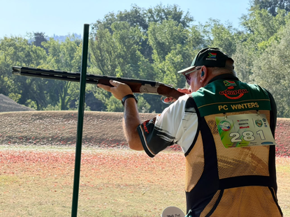 A South African competitor shooting at TAV San Martino