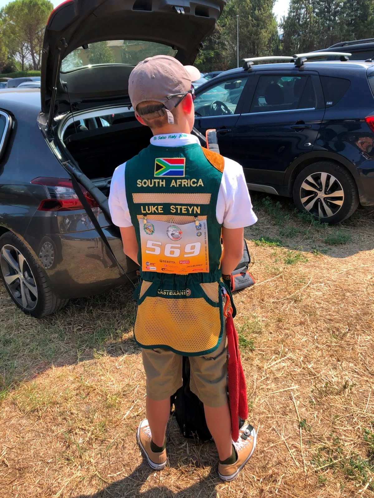 Young South African Compak Sporting shooters on the podium