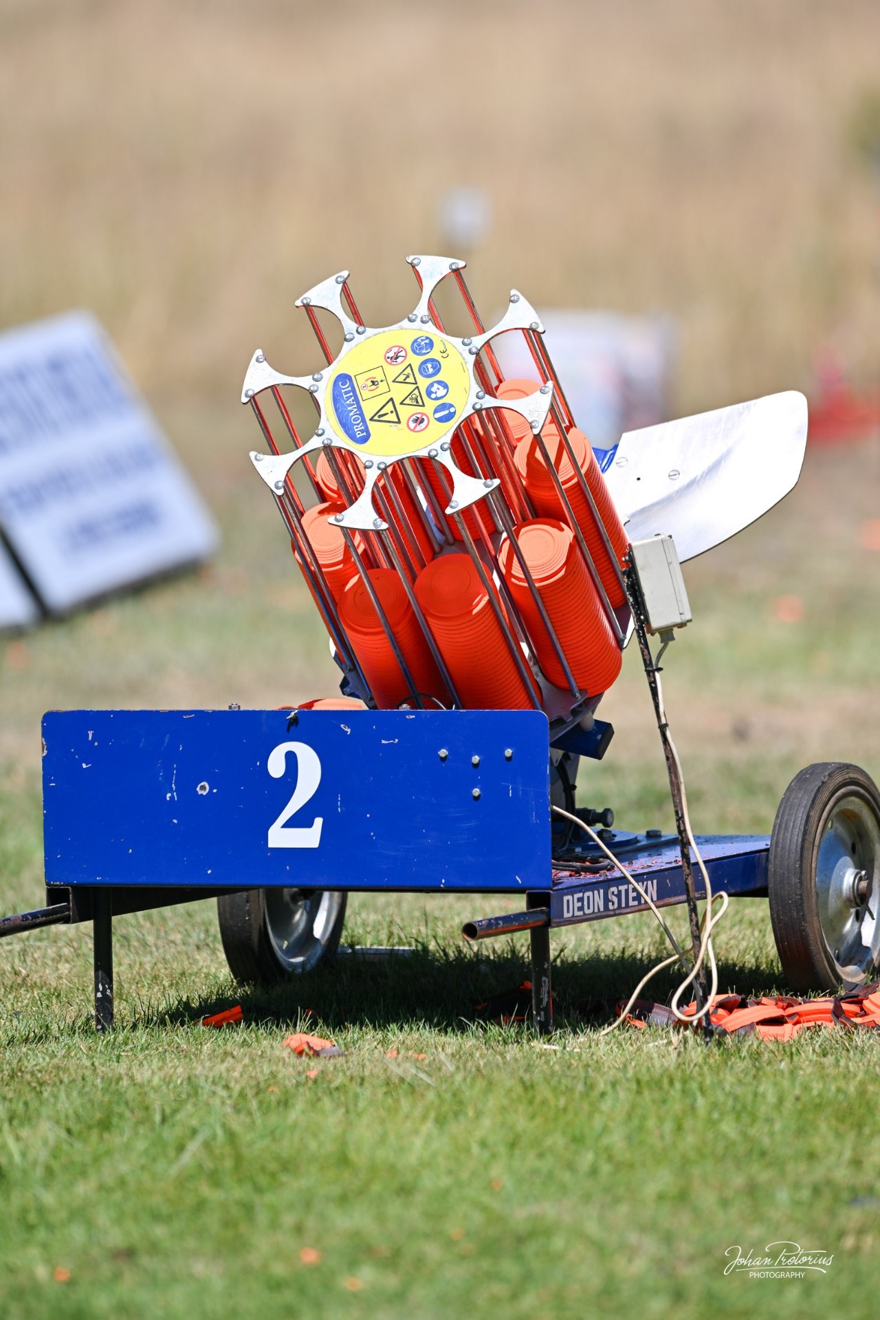 Compak Sporting shooters on the stands at a South African range