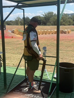 South African competitor shooting during the world championship